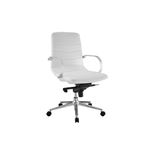 Horizon White Eco-Leather Office Chair by Casabian