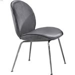 Paris Grey Upholstered Velvet Dining Chair - Chr-3