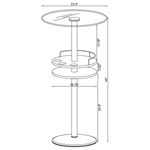 Coaster Gianella Round Bistro Bar Table 120715 2