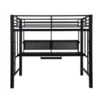 Coaster Avalon Full Workstation Loft Bed Black 460023