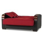 Mobimax Red Fabric Fabric Love Seat Mobimax Love Seat - Red by CasaMode 3