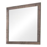 Frederick Weathered Oak Square Mirror 222964 By Coaster