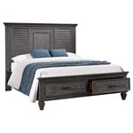 Franco Weathered Sage Queen Storage Bed 205730Q By Coaster