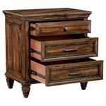 Coaster Avenue Burnished Brown Nightstand 223032 7