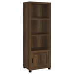 Sachin Dark Pine 3 Shelf Media Tower 707736 By Coaster