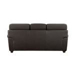 Foxborough Brown Leather Rolled Arm Sofa 9269DB-3