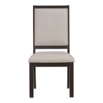 Josie Espresso Upholstered Dining Side Chair 5718SFront