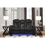 Party Time Midnight Power Reclining Loveseat wi-3