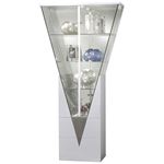 Modern Triangular Curio Display Cabinet 6625