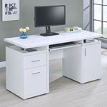 Tracy 55 inch White Computer Desk 800108-3