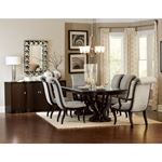 Savion Espresso Upholstered Dining Arm Chair 5494A in Set