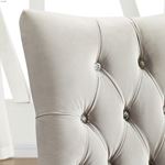 Cavalli Grey Velvet Tufted Dining Chair 403-106G-3