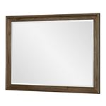 Lumberton Rugged Brown Beveled Mirror By Legacy Classic