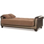 Proline Brown Microfiber Fabric Sofa by CasaMode 3