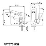 Vanity Faucet FFT3701CH-3