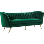 Margo Green Velvet Sofa Margo_Sofa_Green by Meridian Furniture