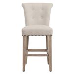 Selma 26" Counter Stool Beige and Vintage Oak 203-221 Front