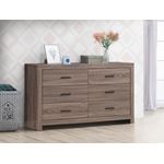 Brantford Barrel Oak 6 Drawer Dresser 207043-4