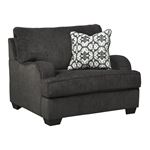 Charenton Charcoal Fabric Oversized Chair 14101 By Benchcraft
