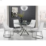 Creek White Eco Leather Dining Chair by Casabian-3