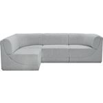 Ollie 98 inch Grey Boucle Fabric Sectional By Meridian Furniture