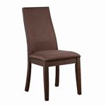 Spring Creek Cocoa Brown Upholstered Dining Chair 106582 - Set of 2 By Coaster