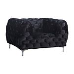 Mercer Black Velvet Tufted Chair Mercer_Chair_Black by Meridian Furniture