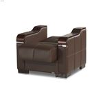 Uptown Brown Leatherette Chair-3