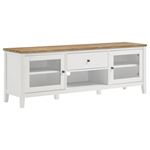 Hollis Brown and White 67 inch TV Stand with Drawer 708253 By Coaster