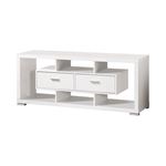 Modern 59 inch 2 Drawer White TV Console 700113 By Coaster