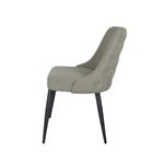 Aviano Beige Upholstered Curved Back Dining Cha-3