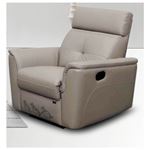 Modern Grey Italian Leather Chair 8501 By ESF Furniture