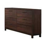 Edmonton Rustic Tobacco 6 Drawer Dresser 204353 By Coaster