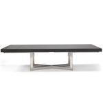 Maximo X-Base Pedestal Grey Oak Dining Table by Sharelle