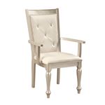 Celandine Silver Upholstered Dining Arm Chair 1928A