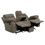 Myleene Mocha Glider Reclining Loveseat with Con-3