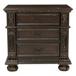 Catalonia Traditional Cherry 3 Drawer Nightstand 1824-4 By Homelegance