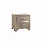 Beaumont Champagne 2 Drawer Nightstand 205292 By Coaster