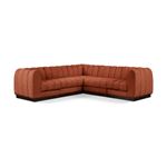 Quinn 101 inch 5pc Cognac Chenille Fabric Sectional By Meridian Furniture