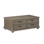Cardano Driftwood Brown Trunk Style Coffee Table 1689BR-30 By Homelegance