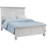 Franco Antique White King Panel Bed 205331KE By Coaster
