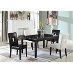 Anisa Open Back Upholstered Dining Chairs Black 103612BLK in set