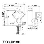 Vanity Faucet FFT2601CH-3