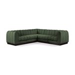 Quinn 101 inch 5pc Green Chenille Fabric Sectional By Meridian Furniture