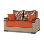 Mobimax Orange Fabric Love Seat Mobimax Love Seat - Orange by CasaMode