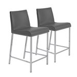 Cam Grey Counter Stool 15202GRY by Euro Style Set of 2