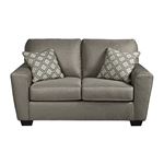 Calicho Cashmere Brown Fabric Loveseat 91202 By BenchCraft