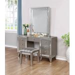 Leighton Metallic Mercury 7 Drawer Vanity Desk A-3