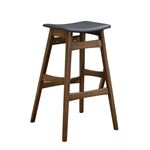 Backless Walnut Wood Tapered Legs Bar Stool 101437 - Set of 2 By Coaster