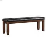 Ameillia 60 Inch Dark Oak Dining Bench 586-14 by Homelegance